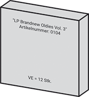 Abb. Händlerinformation ''Brandnew Oldies - Volume 3'' (Vinyl)